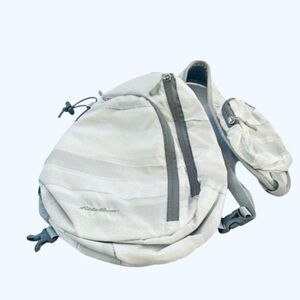 Eddie Bauer Sling Bag Backpack, Size Approximately 10.5”X 12”, 3 Shades of Gray